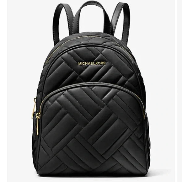 MICHAEL KORS Abbey Medium Quilted Leather Backpack - Picture 1 of 13